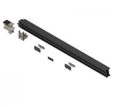 REVEGO duo, Laufträger-Set für Lichte Weite in der Anwendung 1200 mm, links, schwarz